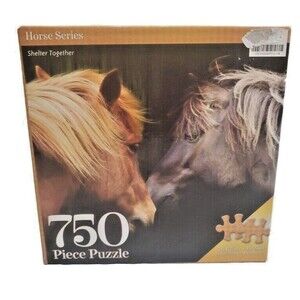 Creative Horse Series Shelter Together 750 Piece Puzzle 26.625” x 19.25” NIB